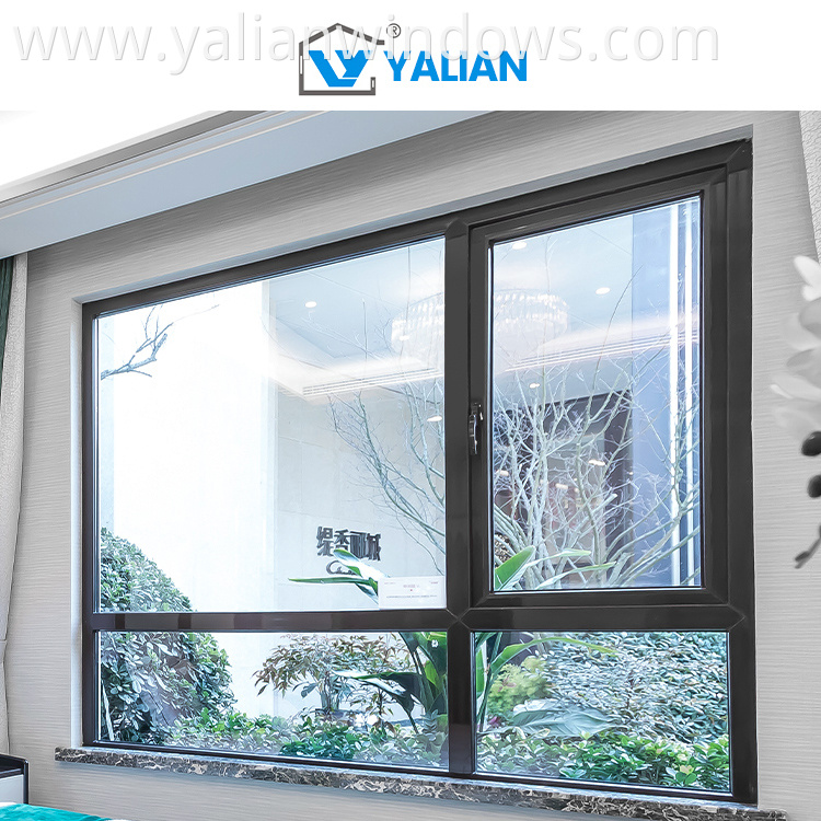 Casement Windows Aluminum Tempered Glass